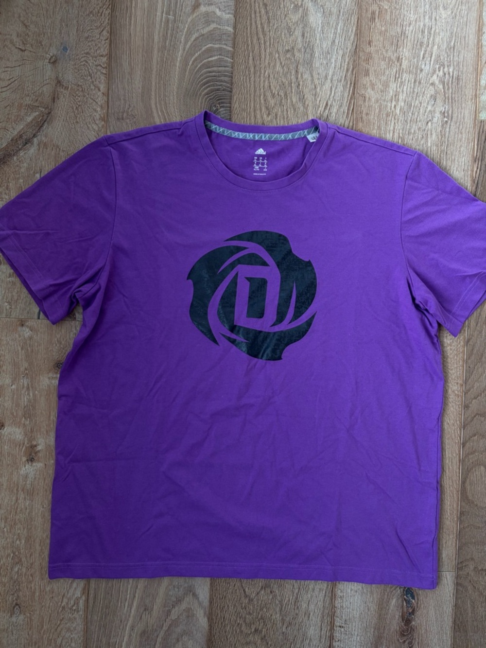 Adidas Mens Purple Derrick Rose T-Shirt